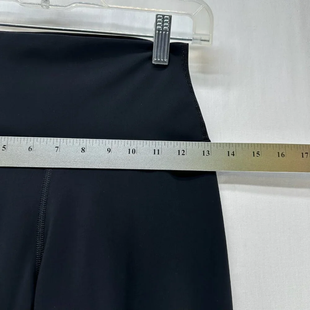 Alo Yoga Ripped Warrior Leggings XS High Rise Stretch Activewear Cut Out Black - Picture 9 of 12